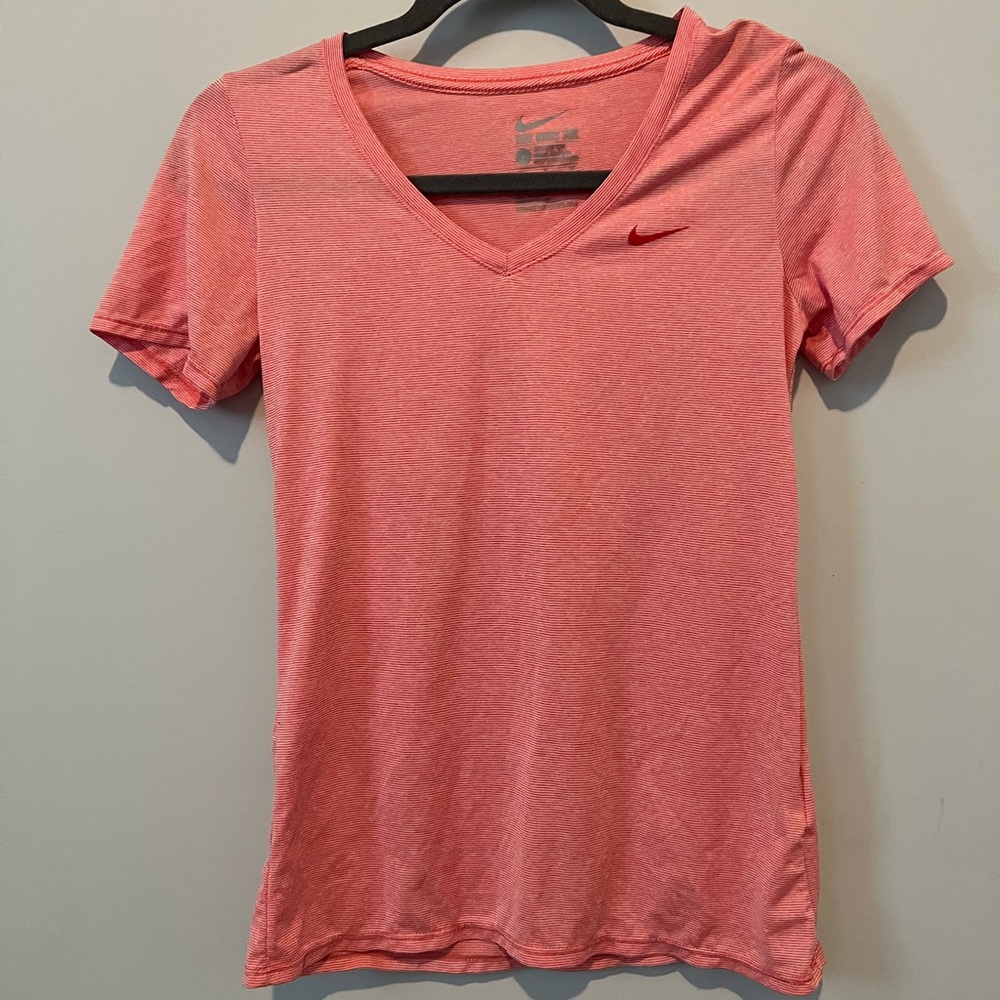 Coral Nike shirt